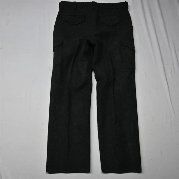 Vtg CC Filson 38x30 Charcoal Gray USA Made Style 87 Mackinaw Wool Cargo Pants